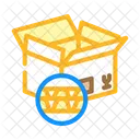 Corrugated Box Cardboard Icon