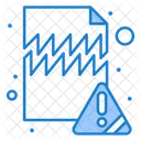 Corrupted Document Corrupted File File Alert Icon