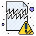 Corrupted Document Corrupted File File Alert Icon