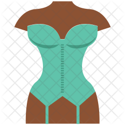 Women Corset Stroke Icon PNG & SVG Design For T-Shirts