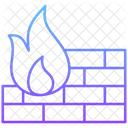 Firewall Sistema De Seguridad Llama Icono