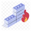 Firewall Fuego Pared Icon