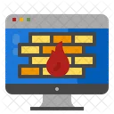 Datos Firewall Internet Icono