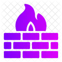 Firewall Sistema De Seguridad Llama Icono