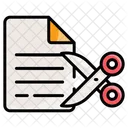 Cortar archivo  Icono