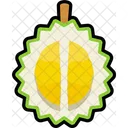 Corte De Durian Durian Fruta Icono