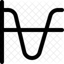 Cosinus Graph Infografik Symbol