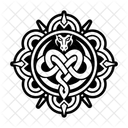 Cosmic Serpent Snake Pagan Icon