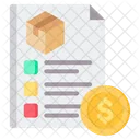 Cost Product List Icon