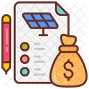 Cost Budget Solar Expenses Icon
