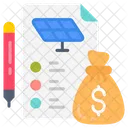 Cost Budget Solar Expenses Icon
