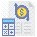 Cost Accounting Accounting Calculation Financial Estimate Icon