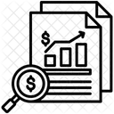 Cost Analysis Data Analysis Graphic Icon