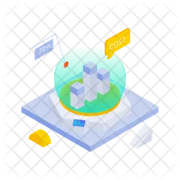 Cost analytics  Icon