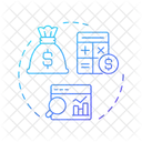 Cost Benefit Analysis  Icon