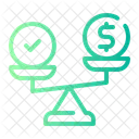 Cost Effective Money Scale Icon