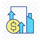 Increase Cost Infrastructure Icon