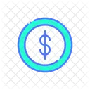 Cost Per Click Cost Dollar Coin Icon
