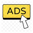 Cost Per Click Pay Per Click Digital Advertising Icon