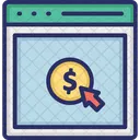 Cost Per Click Digital Advertising Online Marketing Icon