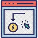 Cost Per Click Digital Advertising Online Marketing Icon