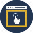 Cost Per Click Online Business Online Work Icon