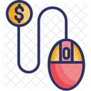 Cost Per Click Pay Per Click Digital Advertising Icon