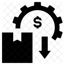 Cost Reduction Icon - Download in Glyph Style