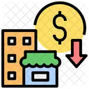 Cost Reduction Business Budget Icon