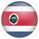 Costa Rica Bandera Icono