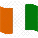 Bandera Pais Cote Divoire Icono