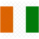 Bandera Pais Cote Divoire Icono