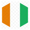 Costa Divoire Bandera Icono