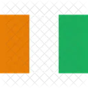 Costa Divoire Bandera Icono