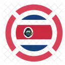 Costa Rica Flagge Symbol