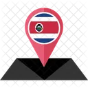 Costa Rica Flagge Symbol