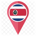 Costa Rica Flagge Symbol