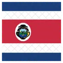 Costa Rica Flagge Symbol