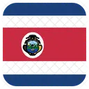Costa Rica Flagge Symbol