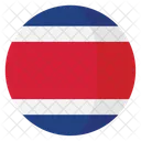 Costa Rica Bandeira Ícone