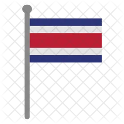 Costa Rica Flag Ícone