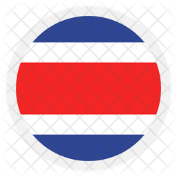 Costa rica Flag Icon - Download in Flat Style