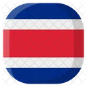 코스타리카 국기 국가 아이콘