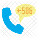 Costa Rica Country Code Phone Icon