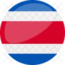 Costa Rica Flag Country Icon