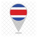 Costa Rica Land Flagge Symbol
