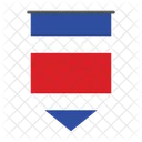 Costa Rica Internationales Globales Symbol