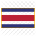 Costa Rica Flagge Land Symbol