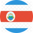 Costa Rica Flagge Symbol