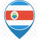 Costa Rica Flagge Symbol